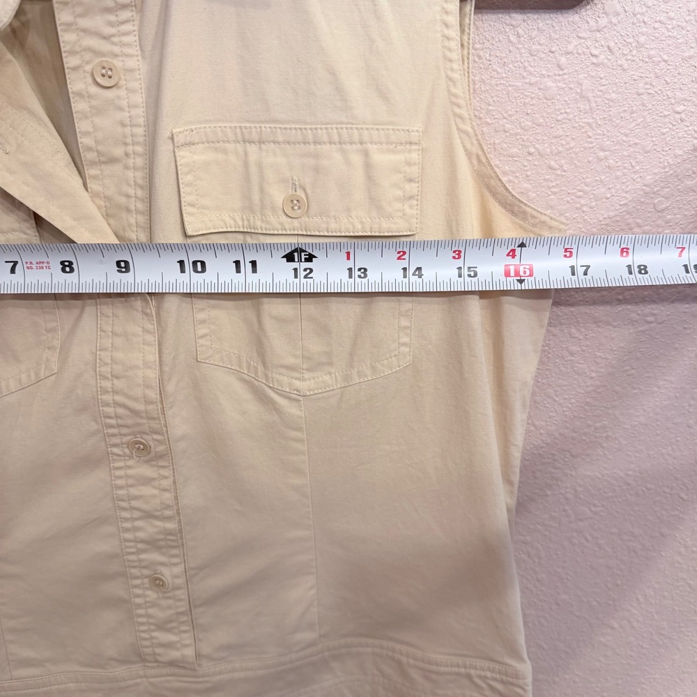 Brooks Brothers 346 Womens Sleeveless Cotton Stretch Safari‎ Shirt Dress 6 - Picture 5 of 6